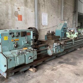 TIỆN NISHIMORI CHỐNG TÂM 6000 MM NHẬT BÃI